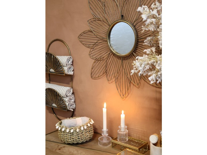 Chic Antique - Spejl med blomst