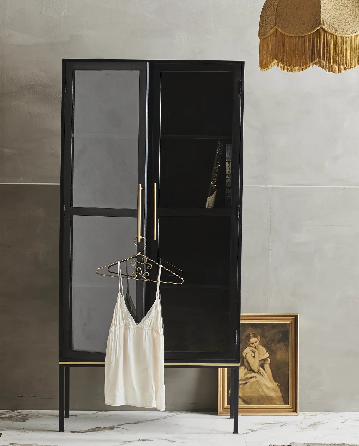 Nordal KOSHI black cabinet w/golden detail