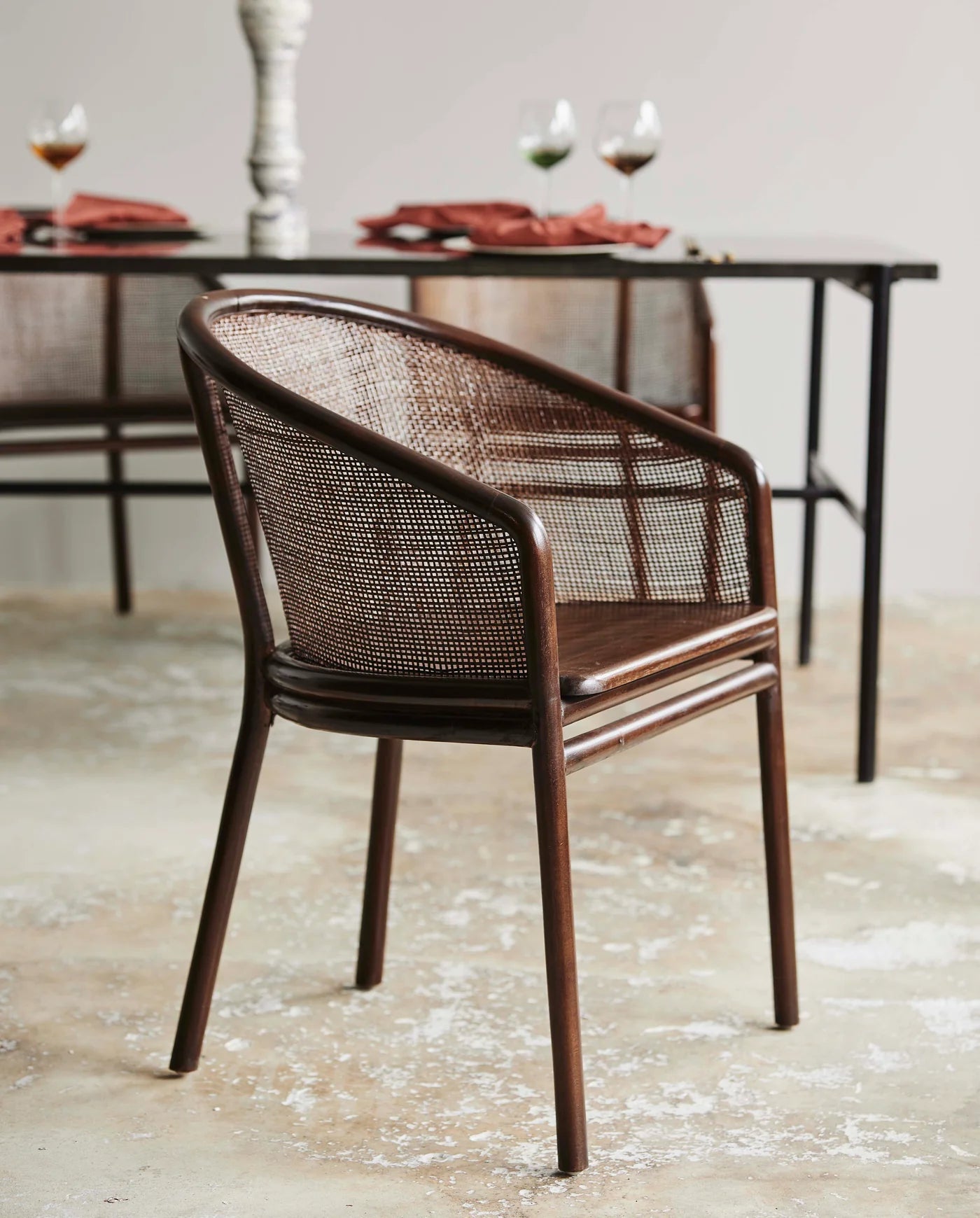 Nordal MOSSO dinner chair, dark brown