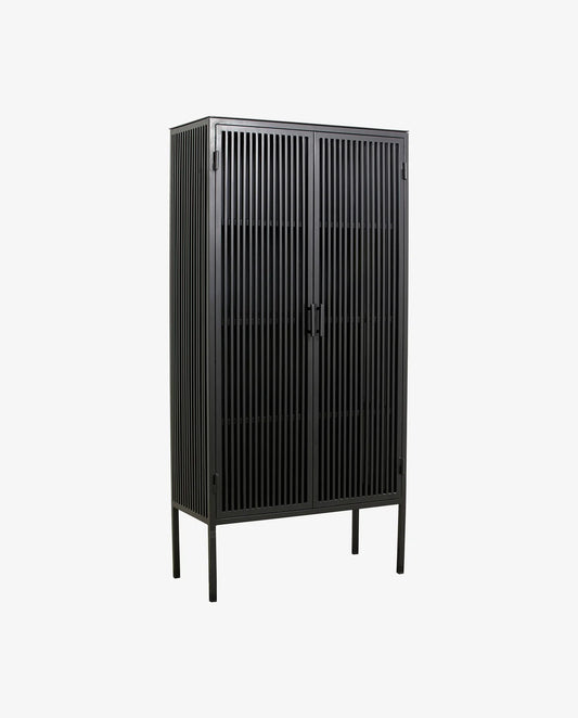 Nordal LIAO black cabinet, 2 doors, iron