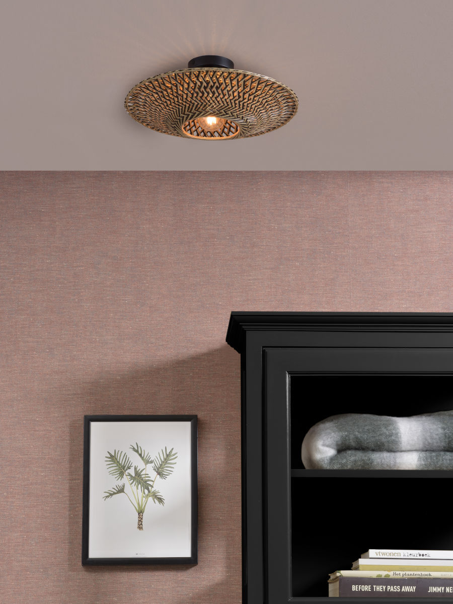 It's About RoMi Ceiling lamp Bali dia.44x12cm black/natural, S