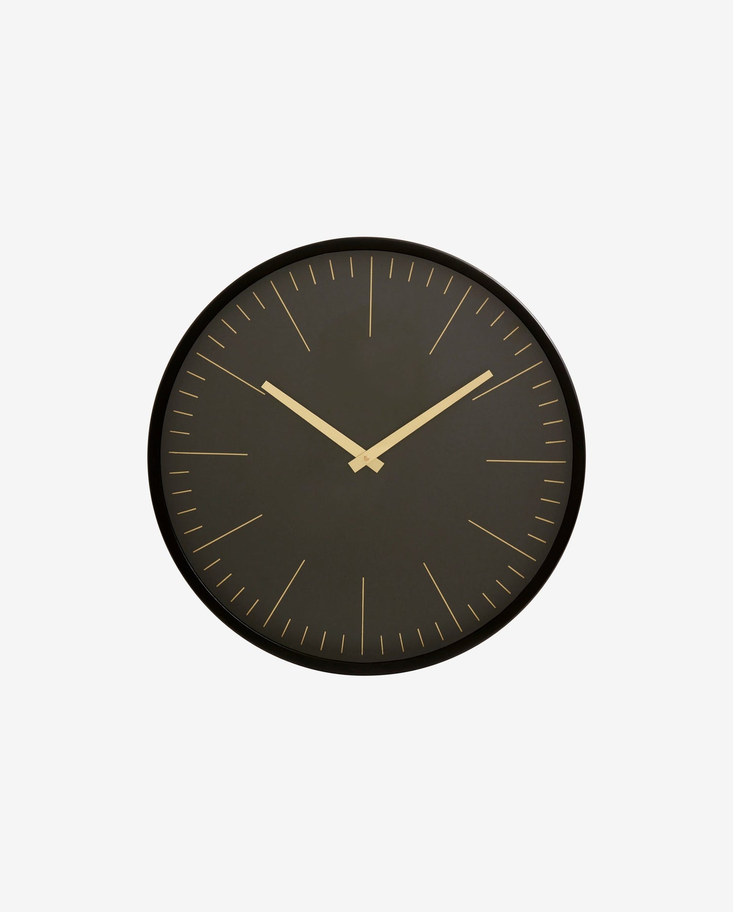 Nordal ONYX, wall clock, black frame w/gold