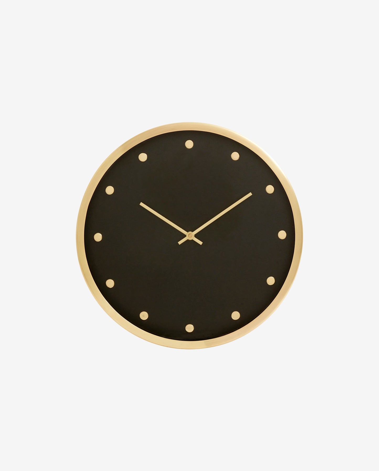 Nordal CARAT, wall clock, golden frame, dots