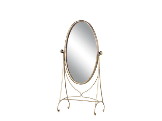 Chic Antique - Spejl til bord på fod