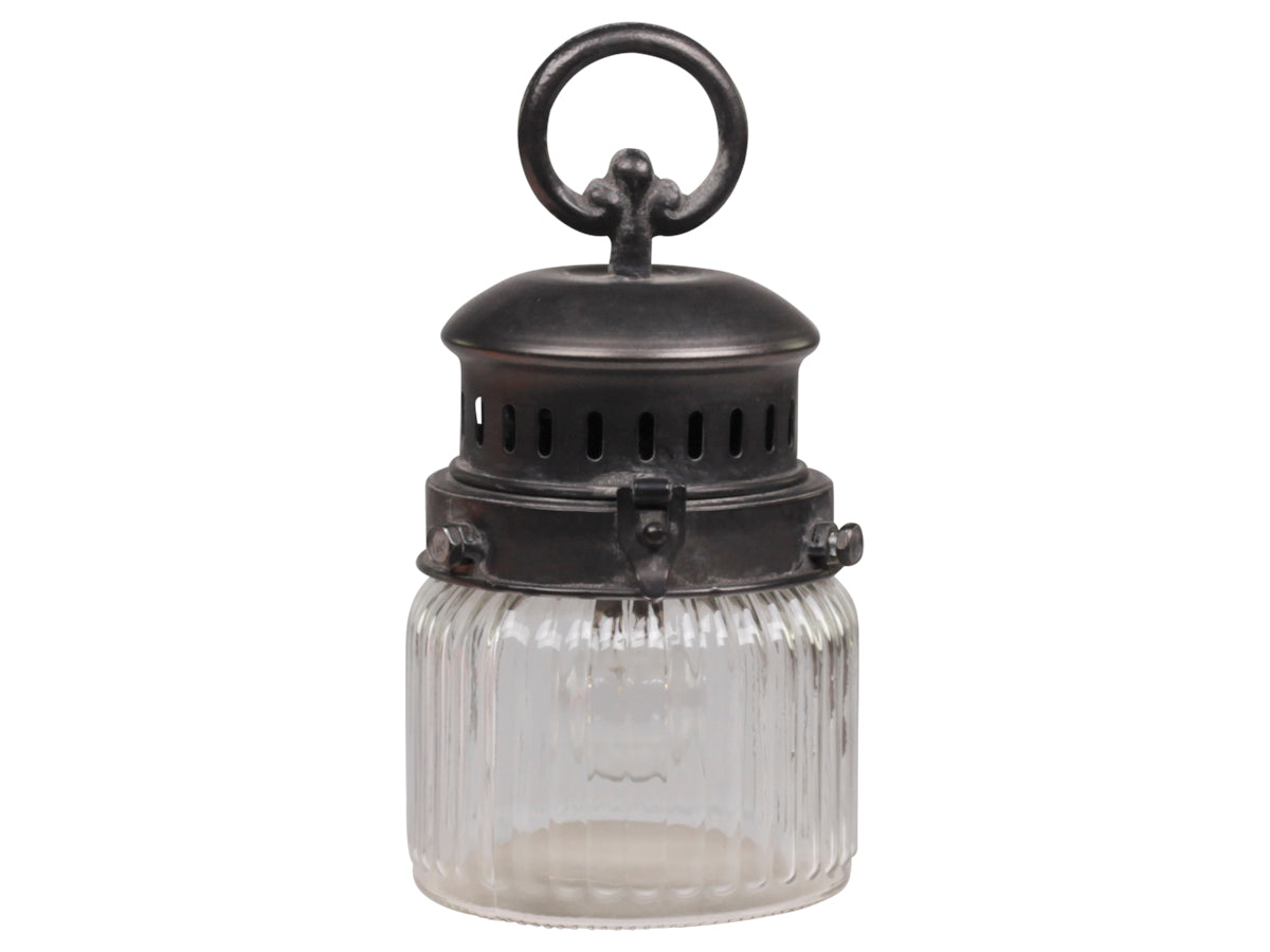 Chic Antique - Fransk Stald Lanterne inkl. pære & timer