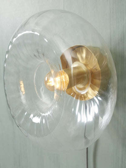 It's About RoMi Væg-/loftlampe glas Bruxelles rund, gennemsigtig