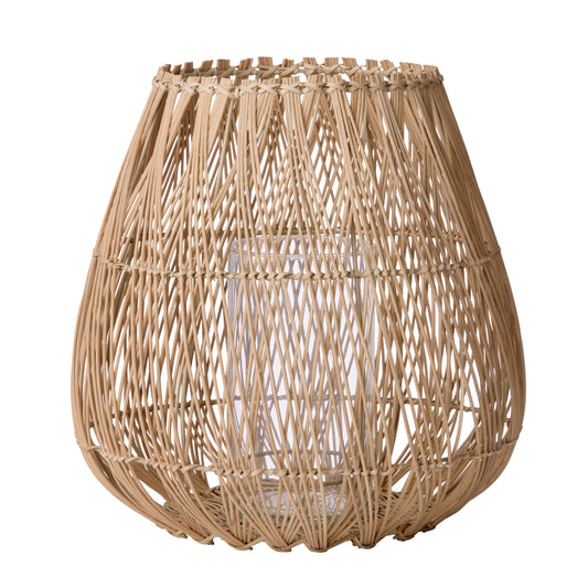 Cozy Living Jasmin round rattan lantern - Natural
