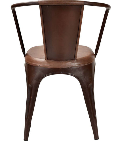 Trademark Living LIVING spisebordsstol - rust med læder