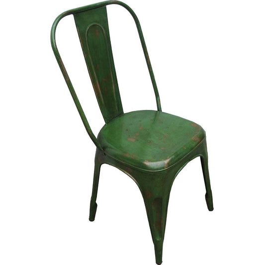 Trademark Living LIVING spisebordsstol med høj ryg - grøn med patina