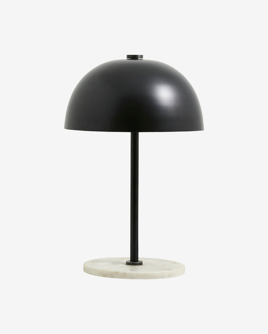 Nordal KITA table lamp, black with marble stand