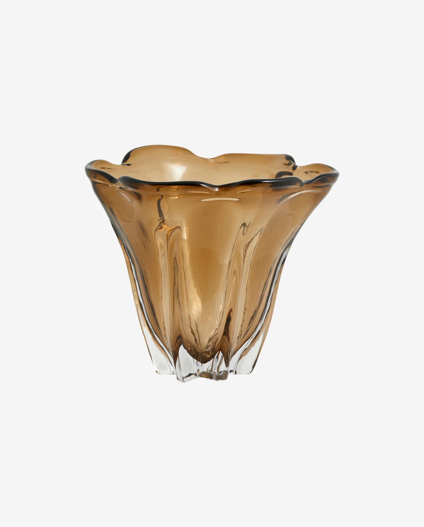 Nordal FLOTTA vase, brown