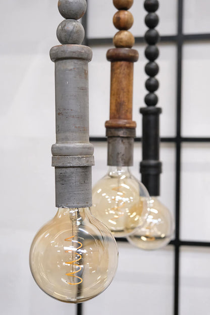 Trademark Living Bruce loftslampe i træ - antikgrå