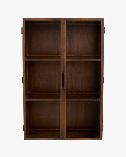 Nordal A/S NANGO wall cabinet, 2 door, dark brown