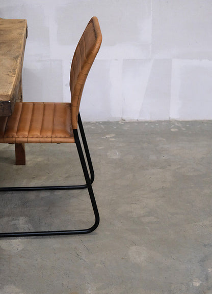 Trademark Living Kenn spisebordsstol - brun læder