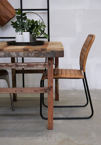 Trademark Living Kenn spisebordsstol - brun læder