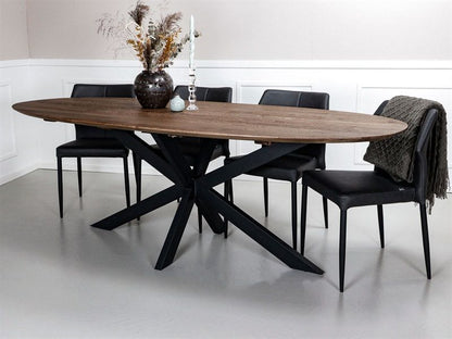 House of Sander Runa spisebordsstol, sort - sæt af 4 stk.