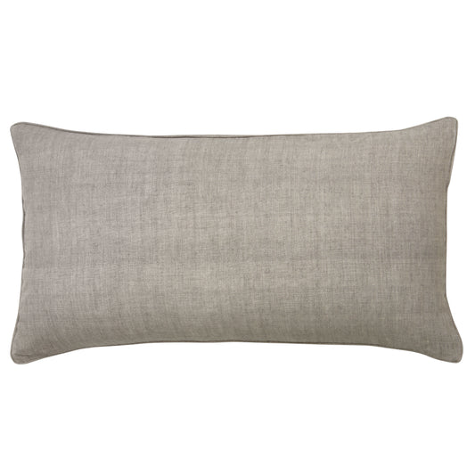 Cozy Living Luxury Light Linen Gable Cushion Cover w. piping - CHARCOAL