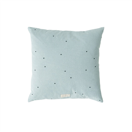 OYOY LIVING Kyoto Dot Square Pude - Dusty Blue
