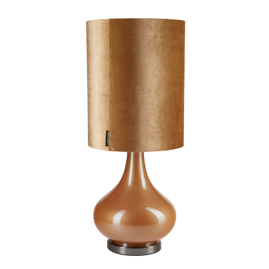 Margit Brandt MB Table lamp w/velvet shade - CURRY