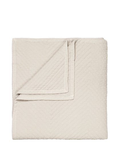Cozy Living Flora Quilted Cotton Bedcover - ALPACA