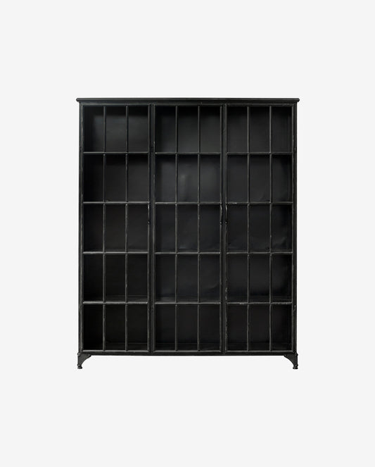 Nordal DOWNTOWN cabinet, 3 doors, black