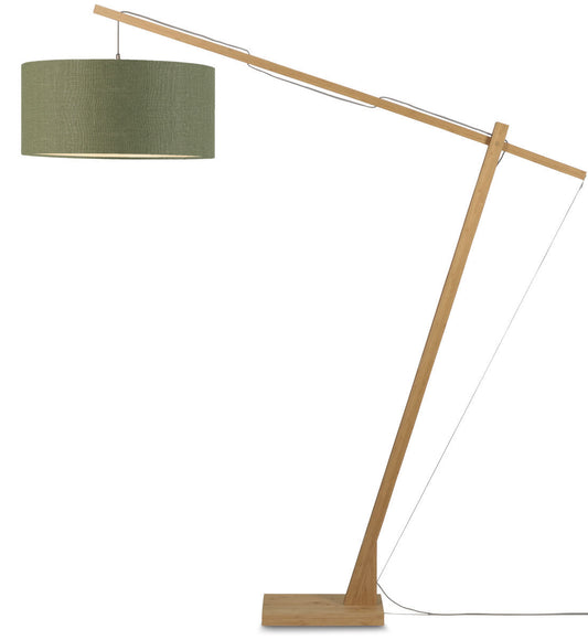 It's About RoMi Floor lamp Montblanc bamboo 6030 eco linen, green forest