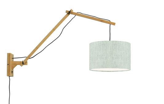 It's About RoMi Wall lamp Andes nat./shade 3220 ecolin. light, L