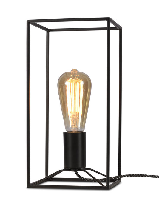 It's About RoMi Table lamp iron Antwerp rectangle 15x15xh.30cm, black