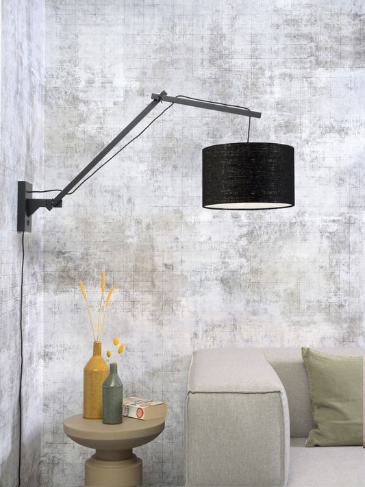 It's About RoMi Wall lamp Andes bl./shade 3220 ecolin. bl., L